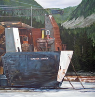 log barge